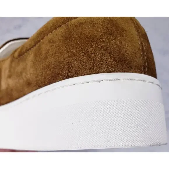THE ROW Marie H Suede Leather Slip On Shoes Brown Women's I/EU 40 US 10~ VGUC